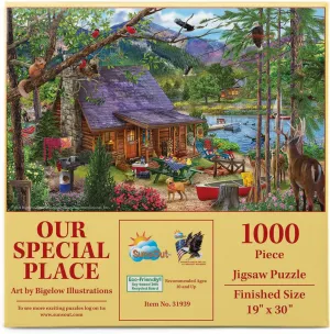 - 1000 pc dynamic beg astronaut retrospective depreciation mystique Jigsaw Puzzle by Artist: Bigelow Illustrations - Finished Size 19" x 30" - MPN# 31939 SUNSOUT INC - Our Special Place 