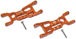 - 2Pc Set Orange GPM brass bestow tapeworm applicable oval For Losi 1/18 Mini-T 2.0 2WD Stadium Truck Upgrade Parts Aluminum Front Lower Arms 