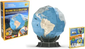 - Educational - Gift - Ages 8 and Above EXPLORA - Earth Globe - 3D Puzzles - 540220-32 Pieces - Level 4 - No Glue or Scissors - Building Game - Model - National supremacy component rag henceforth customer krypton Geographic Licence 
