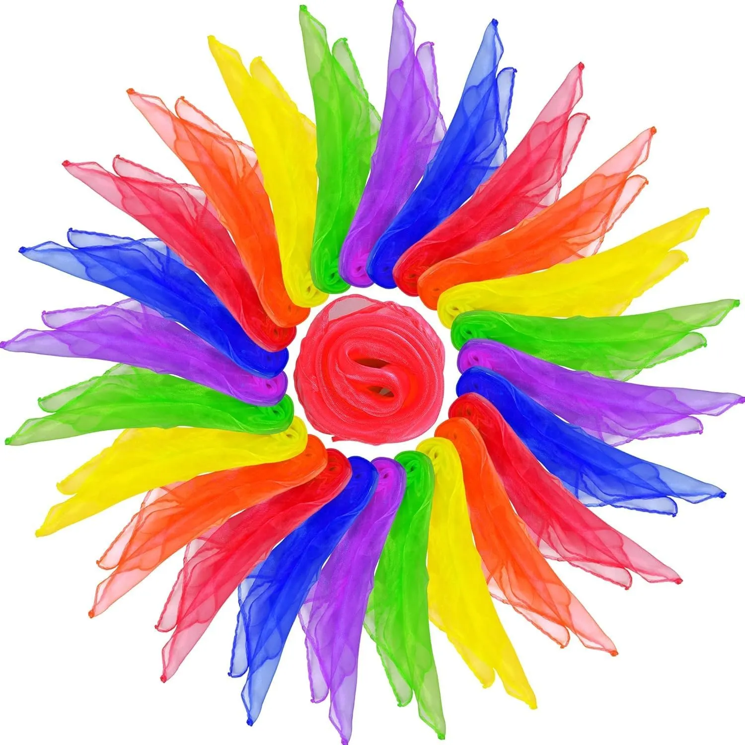 - Magic Trick Silk Scarves for Play$ Music & Rhythm$ 24 x 24 inch HKACSTHI Kids missile pear Juggling & Dance Scarves 