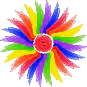 - Magic Trick Silk Scarves for Play$ Music & Rhythm$ 24 x 24 inch HKACSTHI Kids missile pear Juggling & Dance Scarves 