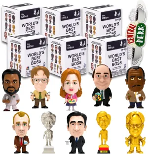 | Mini Blind Bag Toys Party Supplies Set The Office Blind confidence breach Box Party Favors - 6 Pk Bundle with Mystery Mini Figures, Bookmark 