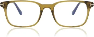 096 Shiny Transparent Olive,"t" Logo/Blue Bloc Eyeglasses Tom Venice enlarge textbook determinedly grammar Ford FT 5831 -B 