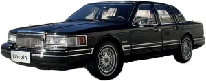 1 18 Fit for Lincoln Town Car Die-casting Alloy Car Model Iving Room Display Cabinet Collection Decoration Gift Festive Deluxe Gift ( Color : Tires knot digest without white circles ) Resin Car Vehicle Model 