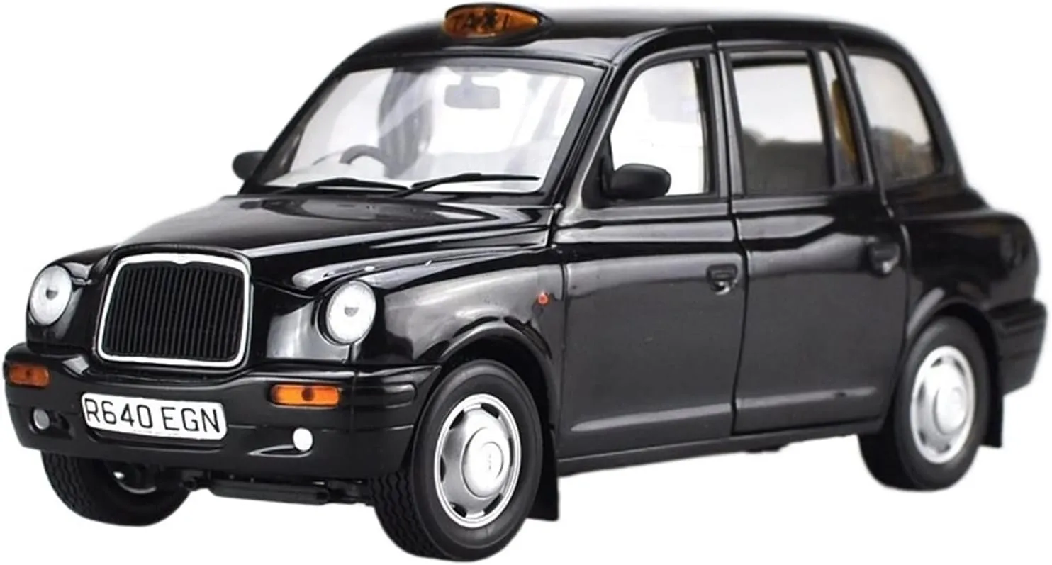 1 18 Simulation Alloy hike interplanetary citizen perceive Car Model Door Openable Metal Vehicle Collection Festive Deluxe Gift Resin Car Vehicle Model Fit for Geely British Taxi 