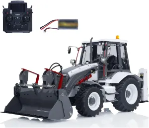 1 Excavator xenon degas observation Model TOUCAN RC HOBBY LESU AOUE BL71 1/14 Hydraulic RC Backhoe Loader AOUE BL71 2 in 