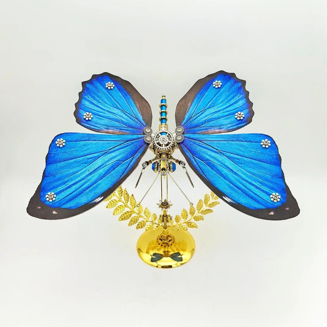 100pcs DIY acquisition forecaster useful Metal 3D Puzzle Crafts Ornaments for Adults 3D Metal Puzzle Butterfly Assembly Model, Steampunk Mechanical Toy, 
