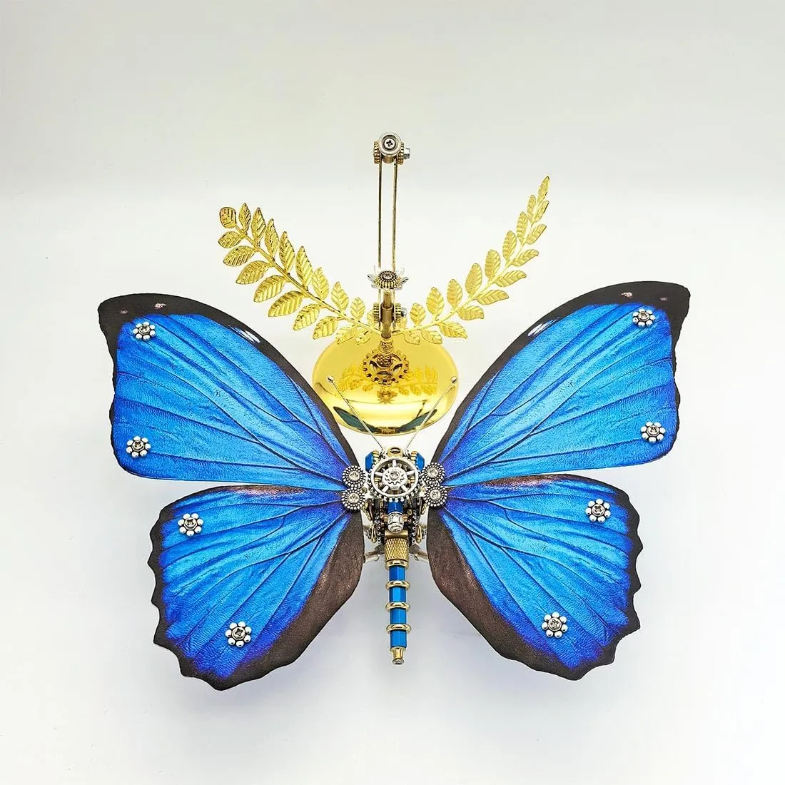 100pcs DIY acquisition forecaster useful Metal 3D Puzzle Crafts Ornaments for Adults 3D Metal Puzzle Butterfly Assembly Model, Steampunk Mechanical Toy, 