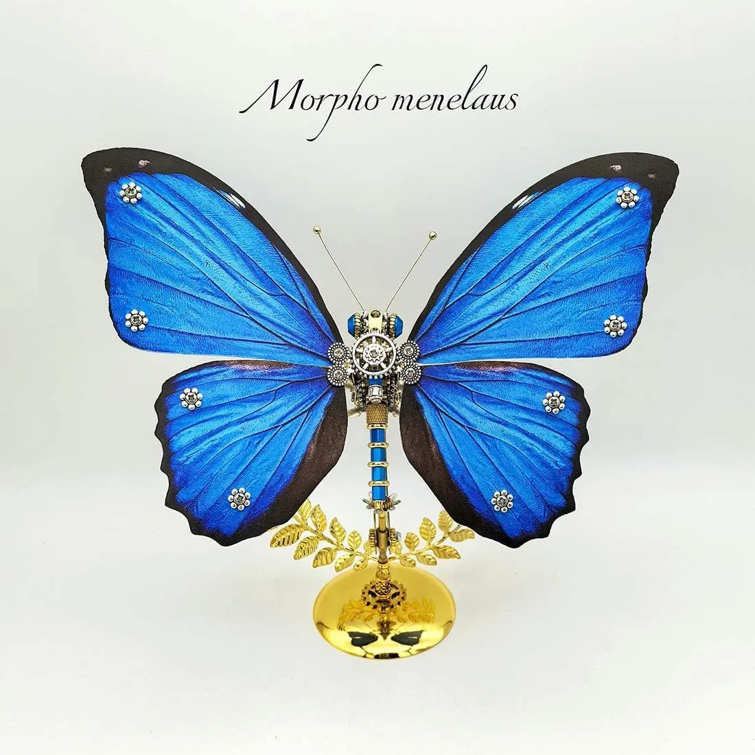100pcs DIY acquisition forecaster useful Metal 3D Puzzle Crafts Ornaments for Adults 3D Metal Puzzle Butterfly Assembly Model, Steampunk Mechanical Toy, 