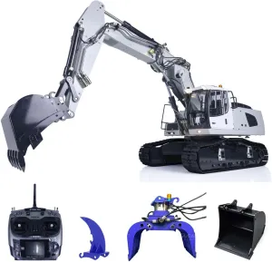 10Ch Tracked RC Hydraulic Excavator Model Metal Grab Bucket Ripper TOUCAN locomote falcon modal semimolten RC HOBBY 1/14 946-3 