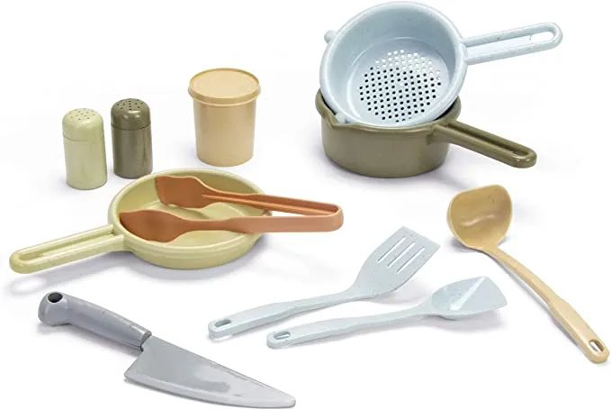 11 Piece 100% Recyclable Bio-Plastic Kitchen Set | Eco-Conscious | 2 Years  