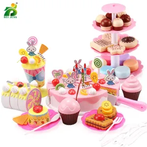 110 Pcs Girls Birthday Cake Set