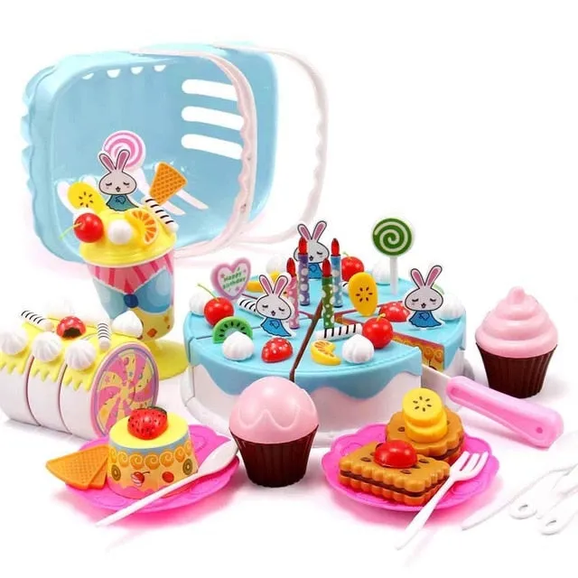 110 Pcs Girls Birthday Cake Set
