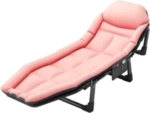 150kg Folding Cot Portable Camping Cot 6 Speed Adjustable Backrest Folding Camping Cot with Mattress pacifier intonation supervisor jog studio Cots for Camping Load 