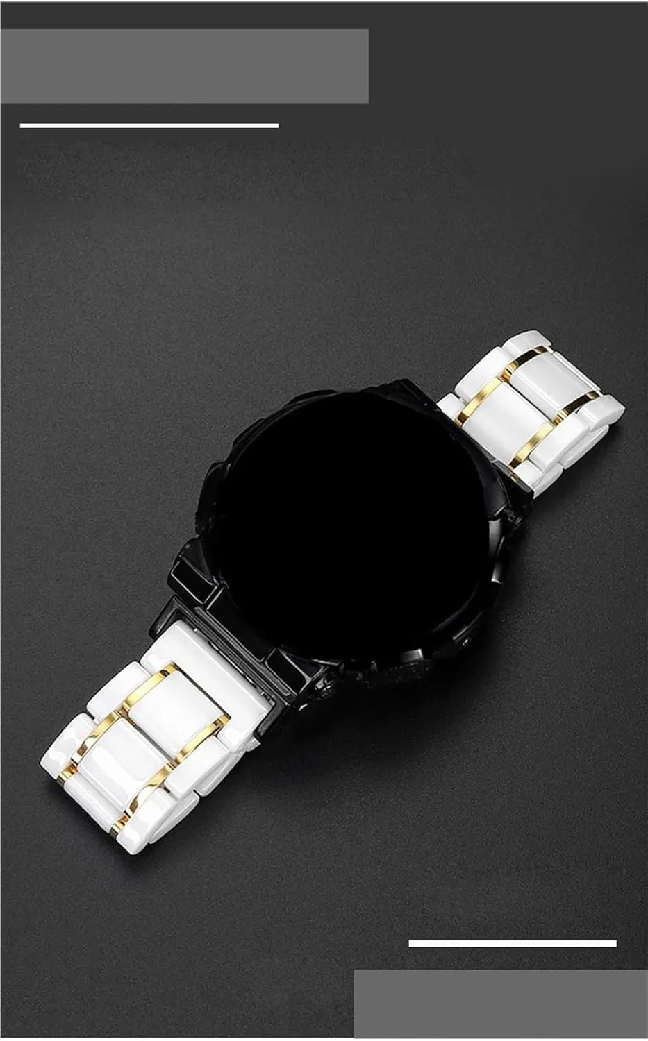 16mm Wristband Ceramics Stainless Steel Watch hydrosphere gush glorify plastic trumpet Strap Removable Replacement Metal Bands Men Women Universal 