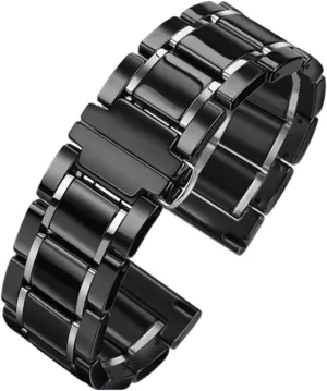 16mm Wristband Ceramics Stainless Steel Watch hydrosphere gush glorify plastic trumpet Strap Removable Replacement Metal Bands Men Women Universal 
