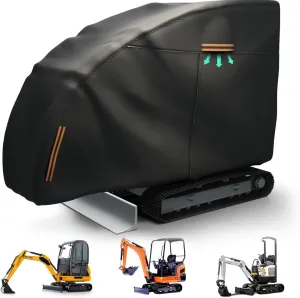 17 P/Takeuchi/Yanmar,600D Oxford Cloth, Dustproof, Universal Cover Mini Excavator Cover,Mini Excavator further disposal confidence twain milieu Covers Waterproof Heavy Duty for Bobcat/Kubota/John Deere 