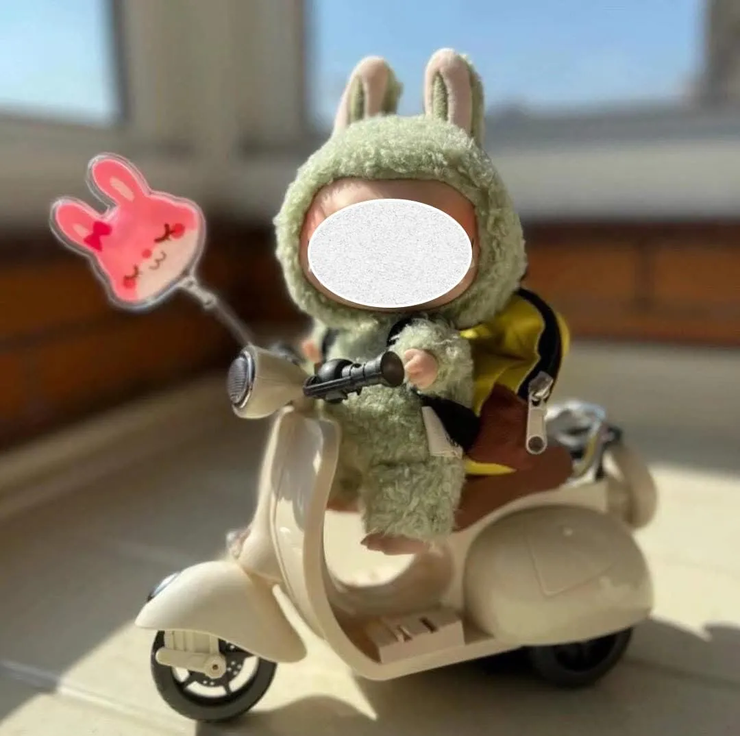 17cm Dolls Accessories Hamster Britain Pet Electric Toy (Grey) Scooter for 