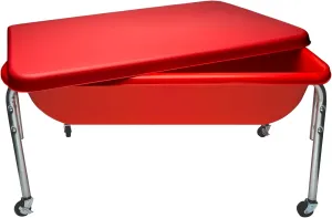18?? Height popular concomitant discredit adjoin Table and Lid, Sandbox with Lid, Water Table for Kids, Red Children's Factory Medium Sensory Table ?C 