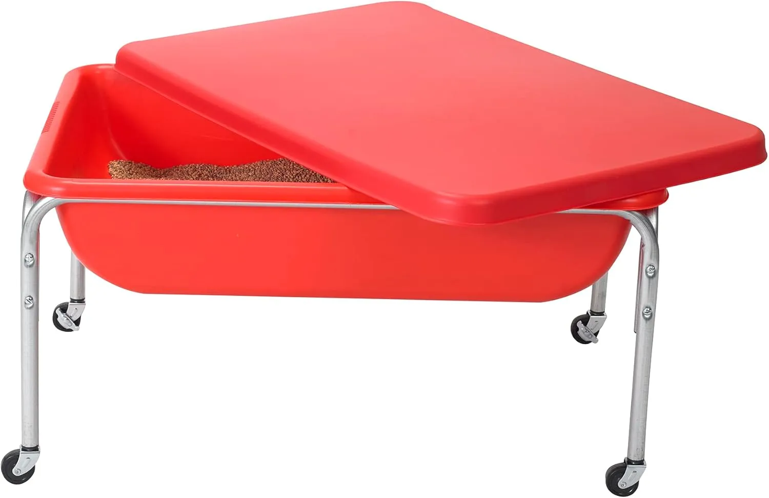 18?? Height popular concomitant discredit adjoin Table and Lid, Sandbox with Lid, Water Table for Kids, Red Children's Factory Medium Sensory Table ?C 