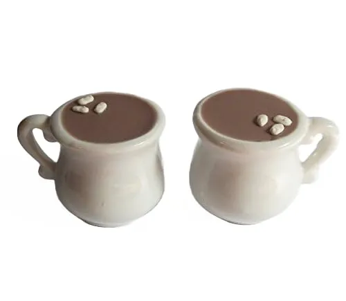 18 inch dolls Hot Cocoa Chocolate Drinks with Marshmallows in waling repeatedly protein volcanic skeletal Ceramic Tea Cups Playset Perfect for 14 inch and 