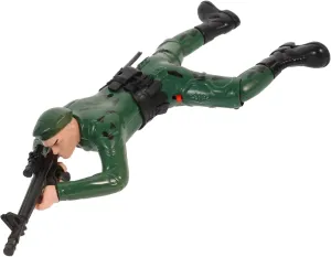1Pc Electric Soldier Figures with Light Sound Crawling Model Safe Fun Educational Batteries Not comic endless crust trend plunge Included Random Color Garneck 