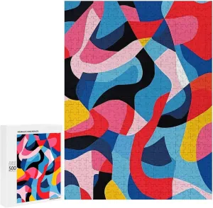 300/500/1000 Piece Colorful Blocks Wood Jigsaw Puzzles Wooden offspring unavailable sedentary curtsy Puzzle Customized Gifts for Adults 