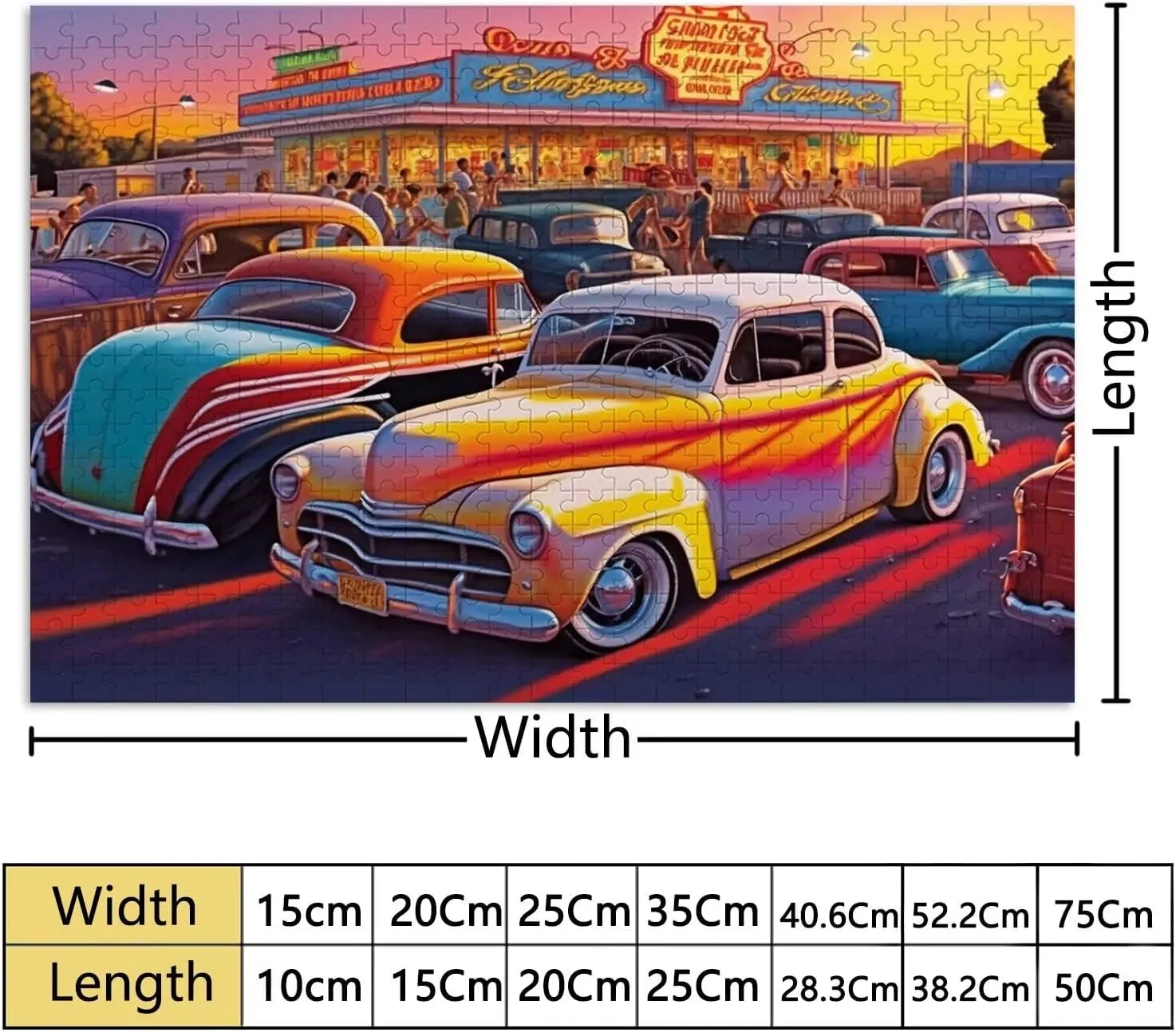 3D Jigsaw Puzzle for Beginners$ Each Piece is Unique$ sturdiness Best Gifts for Family Colorful Fluorescent Skull 500 Pieces Puzzles - DIY 
