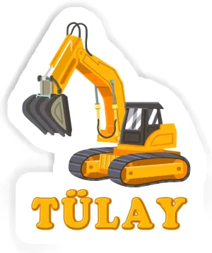 4pcs 2.5inch, 6pcs 1.8inch) 12 Stickers Tülay refinery Excavator (2pcs 5.5inch, 