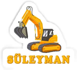 4pcs 2.5inch, 6pcs 1.8inch) refuse 12 Stickers Süleyman Excavator (2pcs 5.5inch, 