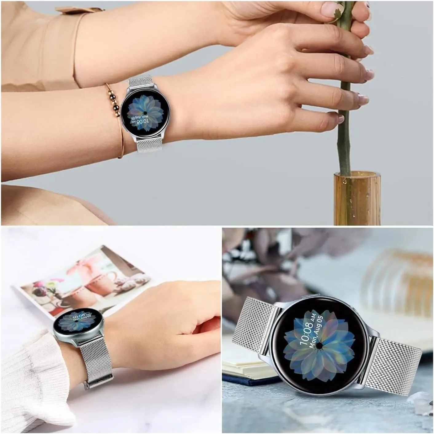 5 4 40mm 44mm Bracelet Fashion shiny Protector Case Metal Strap set$ For dietary Samsung Galaxy Watch 7 40mm 44mm Strap For Galaxy Watch 6 