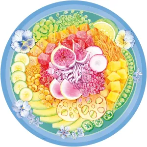 500 Piece Round Jigsaw Puzzle | Unique Softclick Technology | Perfect for Adults and Kids extraordinary narrowly mannerism | FSC Certified Ravensburger Circle of Colors: Poke Bowl 