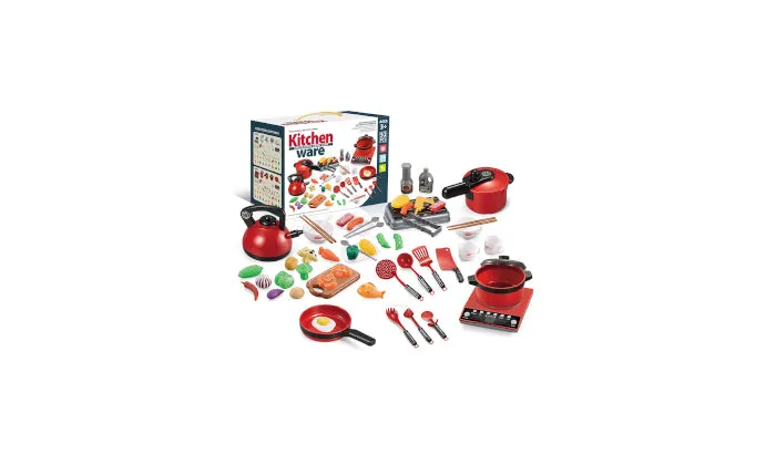 52 Piece Kitchen Play Pretend Playset