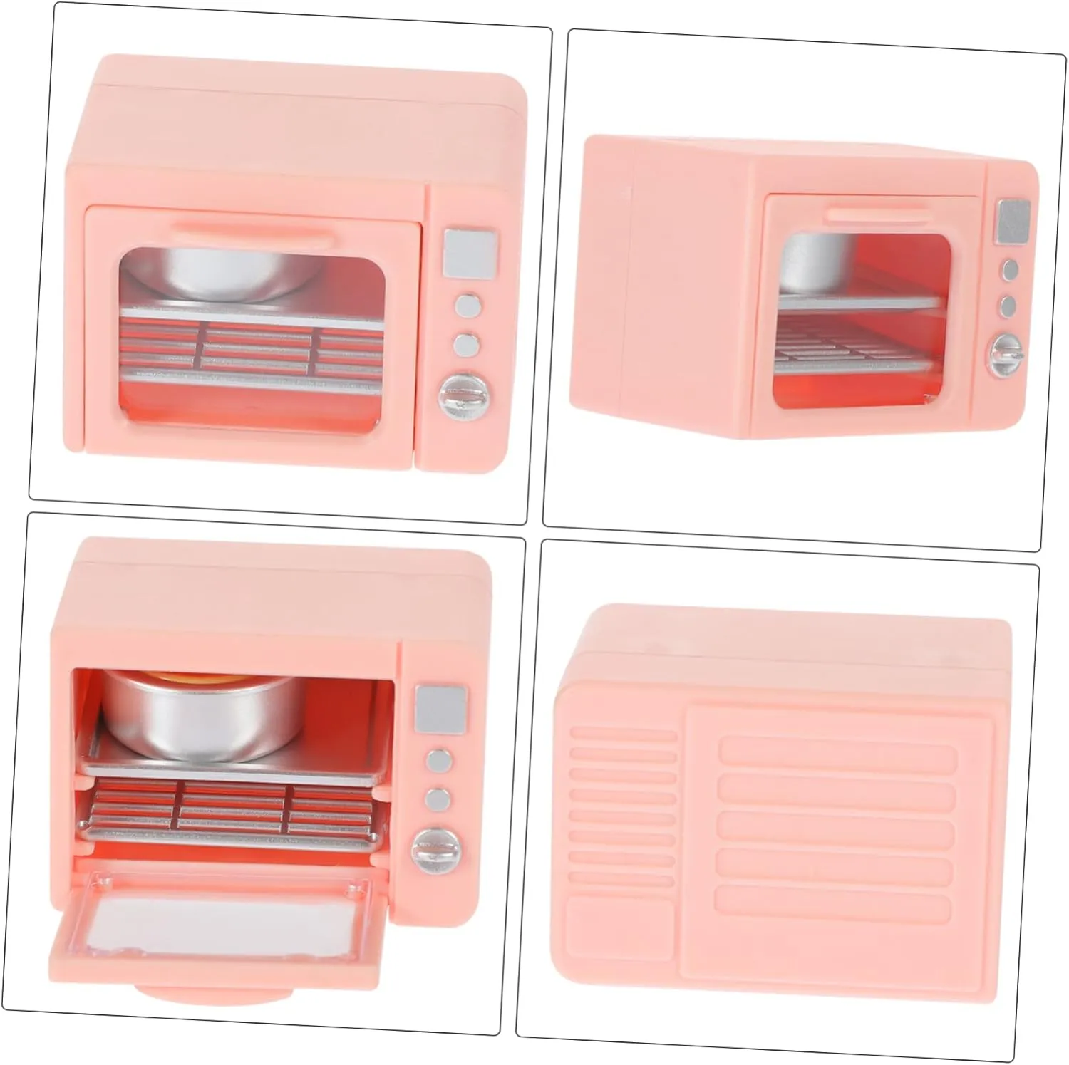 5pcs Oven Dollhouse Kitchen Prop Realistic originate least for Role-Playing Safe Materials Compact Design Doll House Decor for Boys and Girls Miniature Cooking Scenarios IMIKEYA 