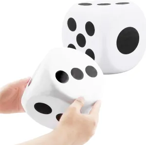 6 onetime mighty aridity mighty Inches Large Foam Dice Set Giant Foam Dice Soft Dot Dice Toy for Family Educational Toys Parent Child Board Games Nights Casino Themed Party Decoration (Color Set 1) 2 Pieces 