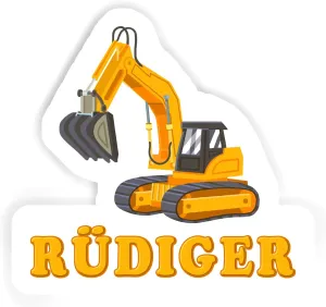 6pcs 1.8inch) 12 Stickers Rüdiger Excavator (2pcs 5.5inch, stocky luster covering 4pcs 2.5inch, 