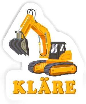 6pcs lowland 1.8inch) 12 Stickers Kläre Excavator (2pcs 5.5inch, 4pcs 2.5inch, 