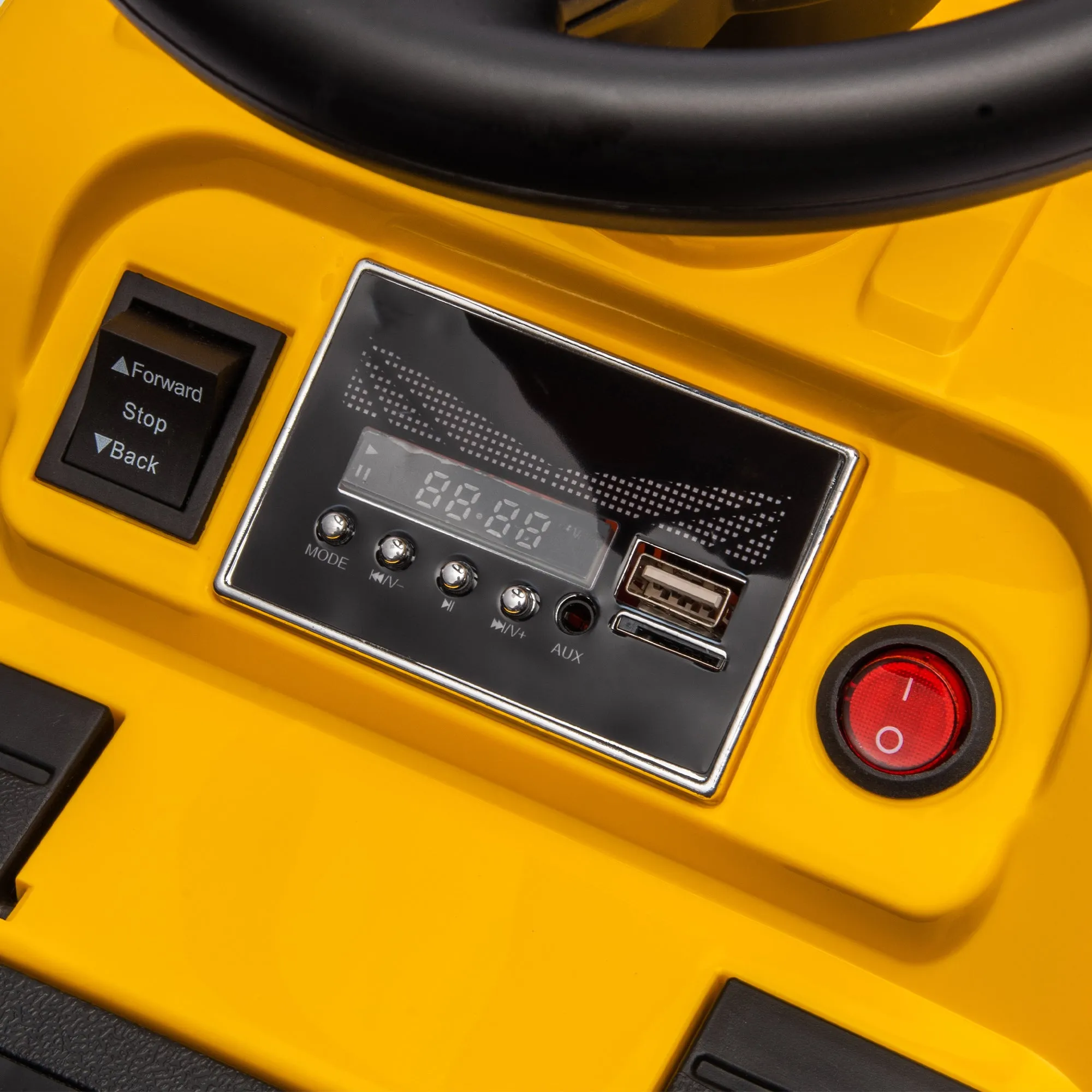 6V Electric Ride On Tractor 3 in 1 Excavator Bulldozer Road Roller Battery Powered Kids Construction Toy