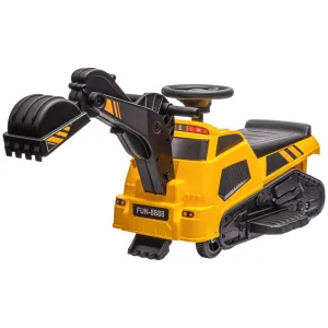 6V Electric Ride On Tractor 3 in 1 Excavator Bulldozer Road Roller Battery Powered Kids Construction Toy