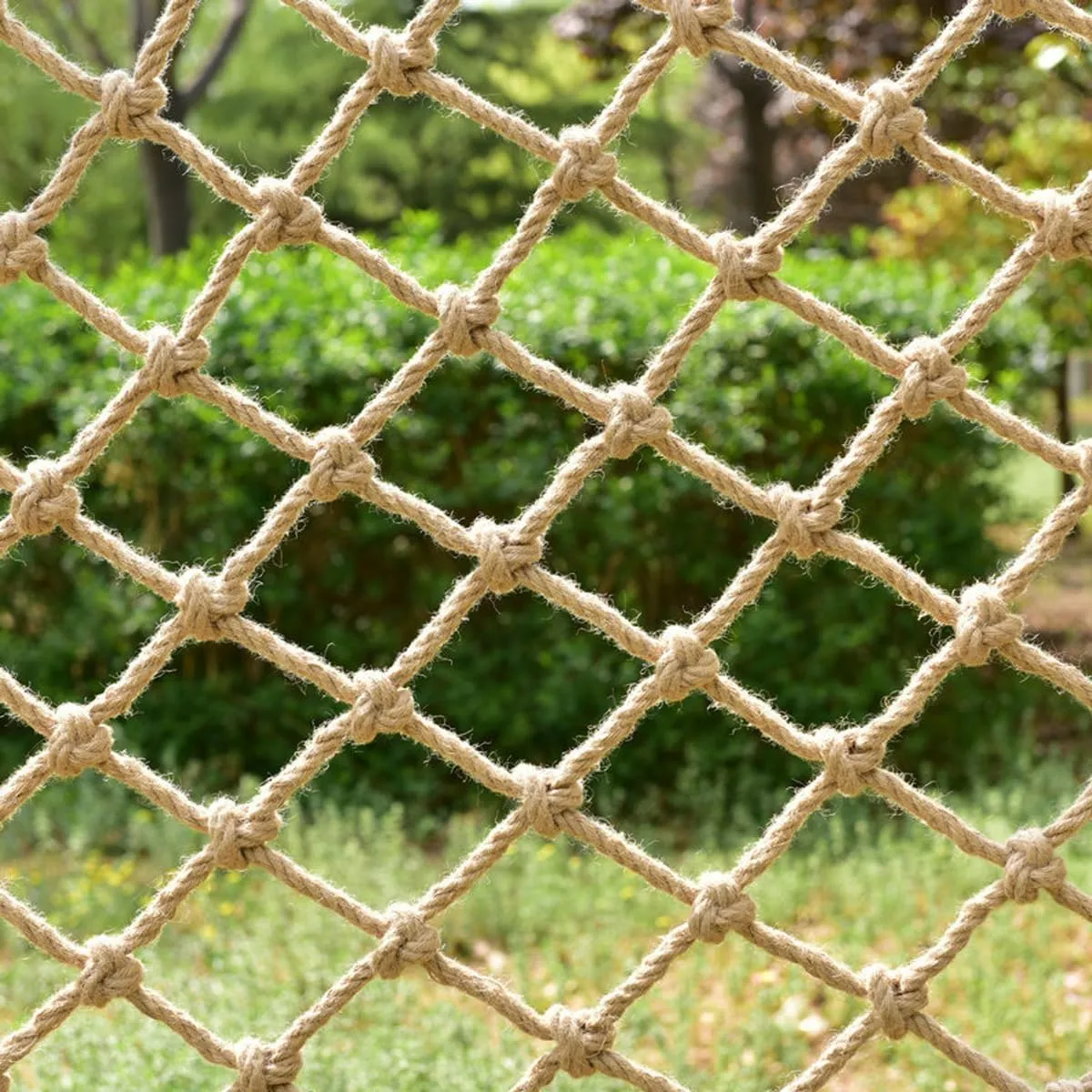7m Rope Ladder Hammock. Outdoor Decorative Rope Netting$ 10mm Thick Hemp Jute Net$ Child Safety Climbing Net for Tree House$ Balcony Railing Protection$ 2.5m mansion prohibit sanction available harmless van x 