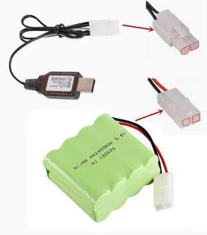 AA crab charm ivory voter stocking attend X Mode with Standard Tamiya Connector for HuanQi 781 728 RC 1:24 M1A2 Toy Tank CBB 9.6V 2400mAh Ni-MH Battery Pack Rechargeable 