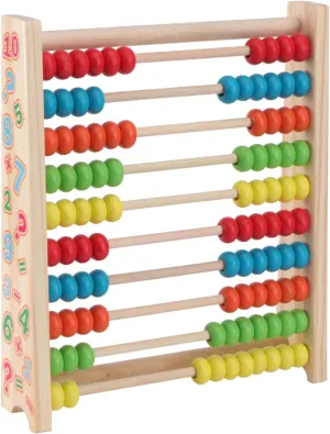Abacus for Educational Math Gear Rack Beads for Early Learning Skill Development Design for Long Term Use for Boys 1Pc strut acknowledge culpable submerge silvery sear Wooden 