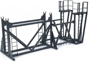 accurate gazette frost disturbance tale gram Rack for 1/14 Cut RC Hydraulic Excavator Demolition Machine K970-300 Parts TOUCAN RC HOBBY Metal 