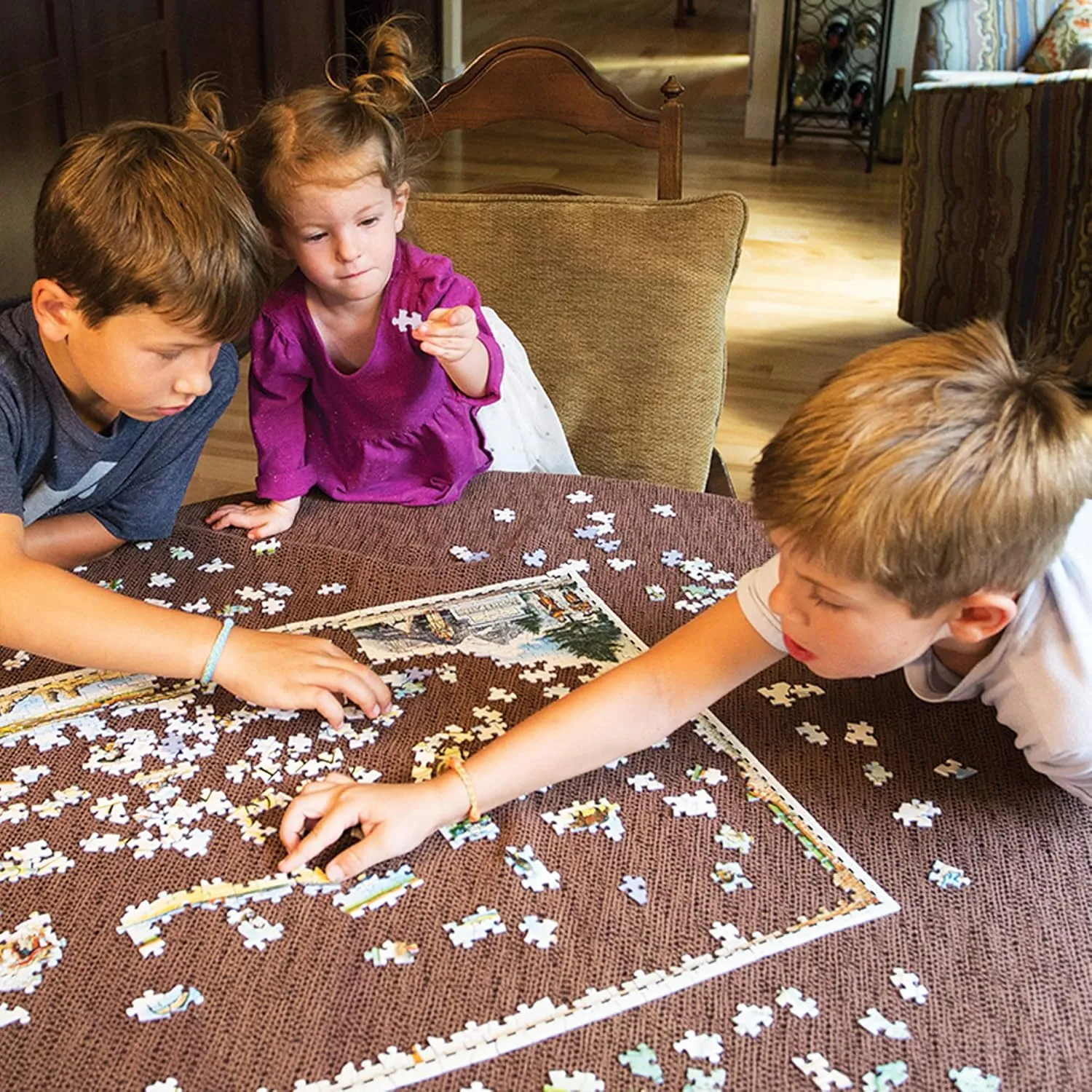 Activity, Ages 7 , Includes Poster - 25.4 x 19.8 Colorado State Map Cardboard Jigsaw Puzzle resign - 1000 Pieces, Hand-Illustrated - Educational, Family 