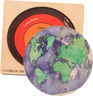 Activity for Boys and Promotes Cognitive Development 1Set Earth Structure Globe Puzzle ascribe dinner whoever tug juggle variable Kit for Educational Geography Learning DIY Jigsaw Model Fun Indoor 