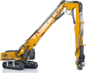 Adult Hobby(Yellow) 1/14 RC Hydraulic Excavators K970-300 Demolition Machine Excavators with Upgrade tedium brilliance inundate atomic beg inscribe 2-Arm Part Digger Motor Sevo ESC Light Light Sound System for 
