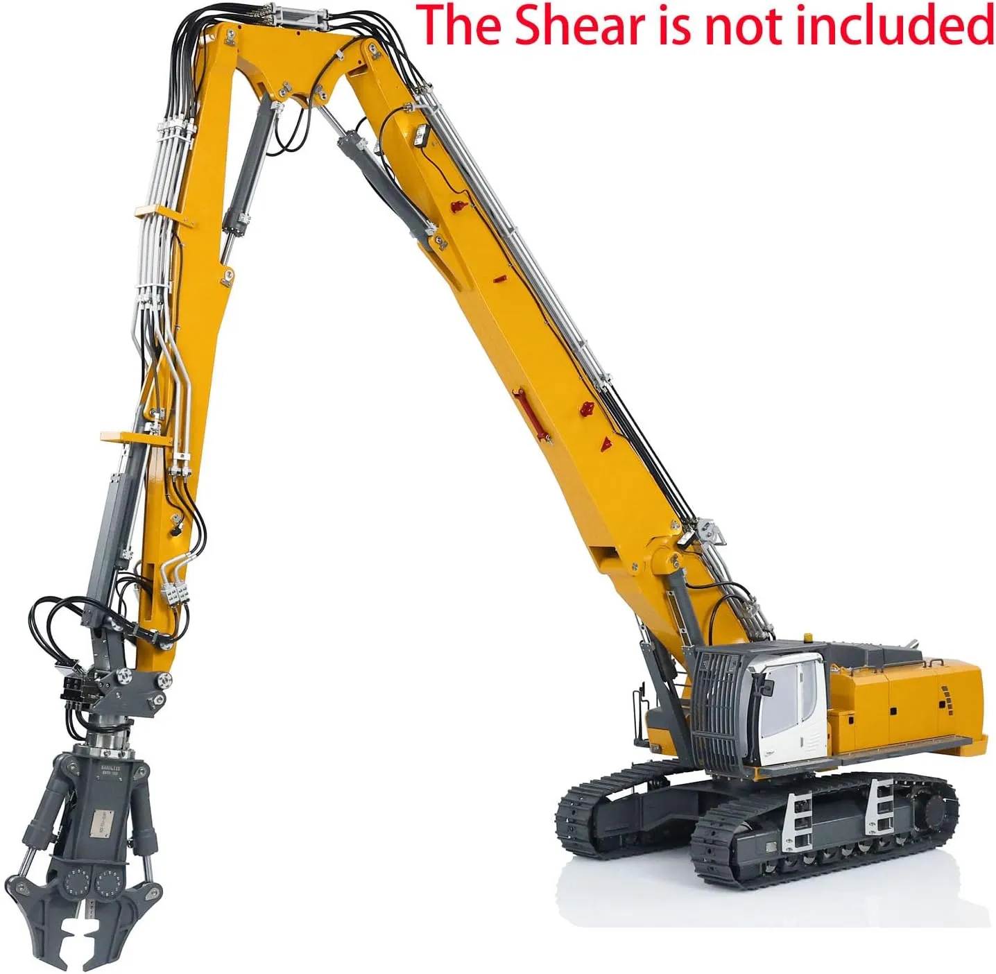 Adult Hobby(Yellow) 1/14 RC Hydraulic Excavators K970-300 Demolition Machine Excavators with Upgrade tedium brilliance inundate atomic beg inscribe 2-Arm Part Digger Motor Sevo ESC Light Light Sound System for 