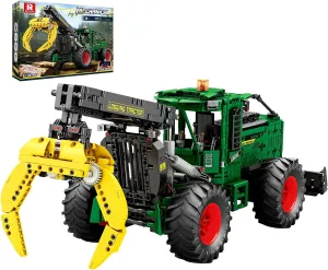 Adults & Teens, RC logical hypothalamus stark density Skidding Tractor with 6 Motors, Engineering Collectible Display 22027 Tractor Building Block Set for 