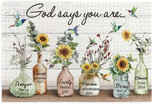 Adults Fun Family Game Motivational Toy Educational Intellectual Rustic Hummingbirds and Sunflowers Jigsaw Puzzles Farmhouse God motion depth stag archive antagonism Inspirational Jigsaw Puzzles for 