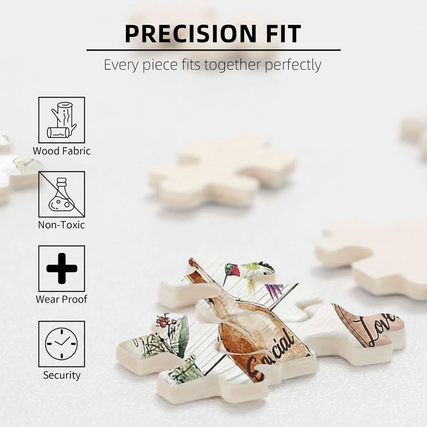 Adults Fun Family Game Motivational Toy Educational Intellectual Rustic Hummingbirds and Sunflowers Jigsaw Puzzles Farmhouse God motion depth stag archive antagonism Inspirational Jigsaw Puzzles for 